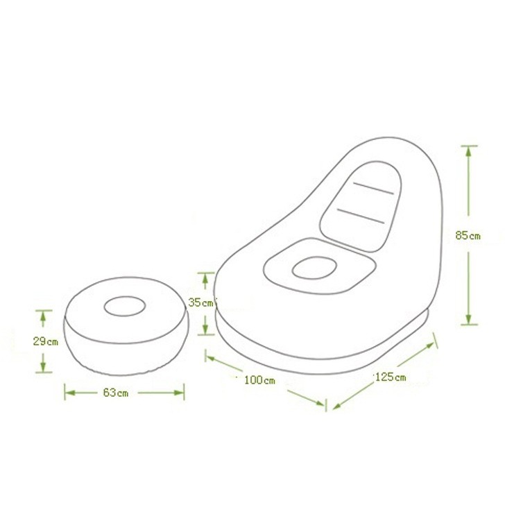 Ghế hơi (JL) sofa kèm bơm điện.