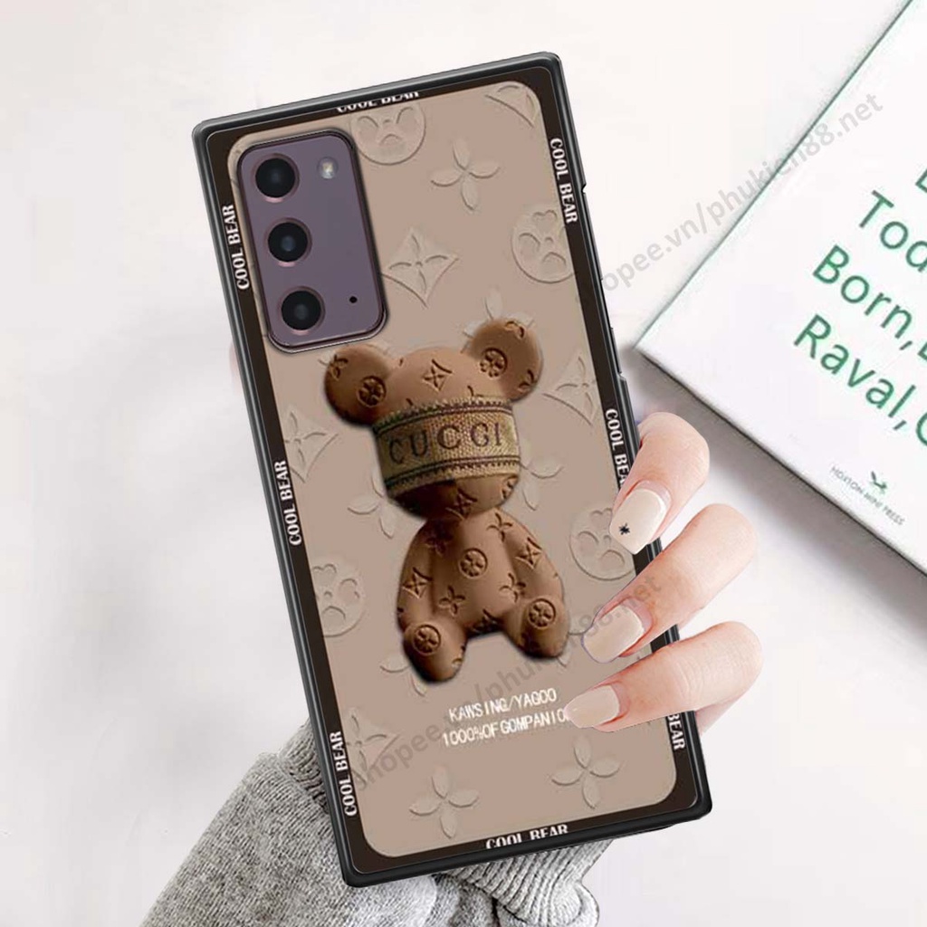 Ốp Samsung Note 20 bear, k@ws thương hiệu phong cách ốp lưng thời trang cao cấp