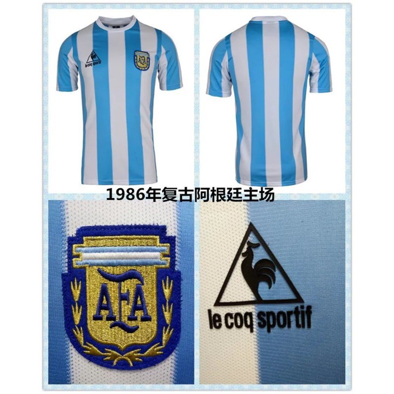 Áo Thun Đá Banh Tay Ngắn In Logo Đội Tuyển Argentina