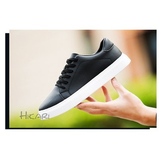 Giày nam cao cấp sneaker đen phong cách hàn quốc + tặng tất lửa