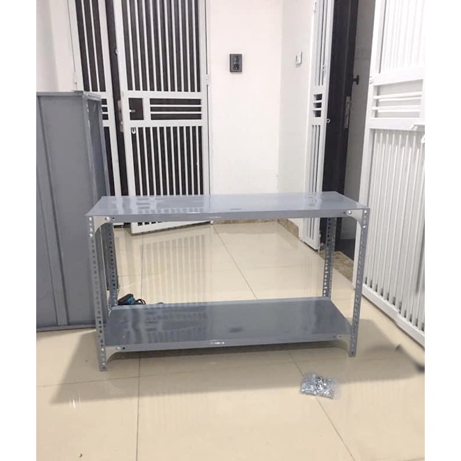 Kệ Sắt V Lỗ Đa Năng : Dài 1m2 x Rộng 40cm x Cao 1m5 x 4 Tầng
