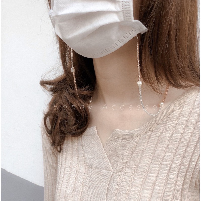 [Mã SKAMCLU7 giảm 10% tối đa 50K đơn 0Đ] Dây Đeo Khẩu Trang Hạt Cườm Phong Cách Hàn Quốc | BigBuy360 - bigbuy360.vn