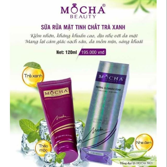 Sữa rửa mặt trà xanh mocha