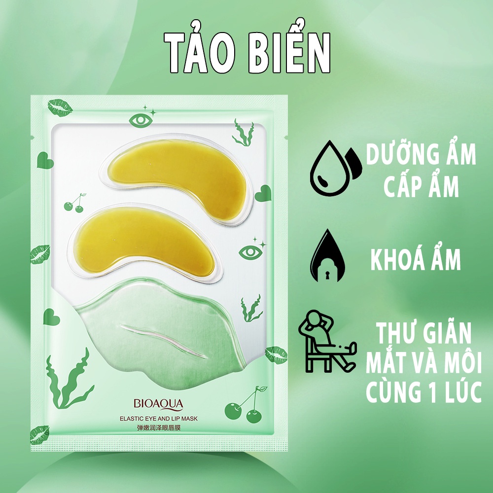 Mặt nạ môi mắt Dưỡng Ẩm Làm Mờ Quầng Thâm Trẻ Hóa Làn Da BIOAQUA nội địa trung BQMN014 | BigBuy360 - bigbuy360.vn