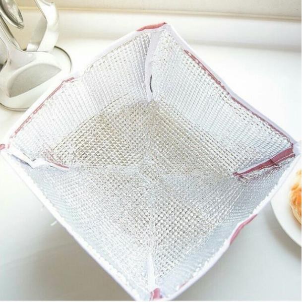 Lồng Bàn Cách Nhiệt Họa Tiết Size To 37X37X15 Cm