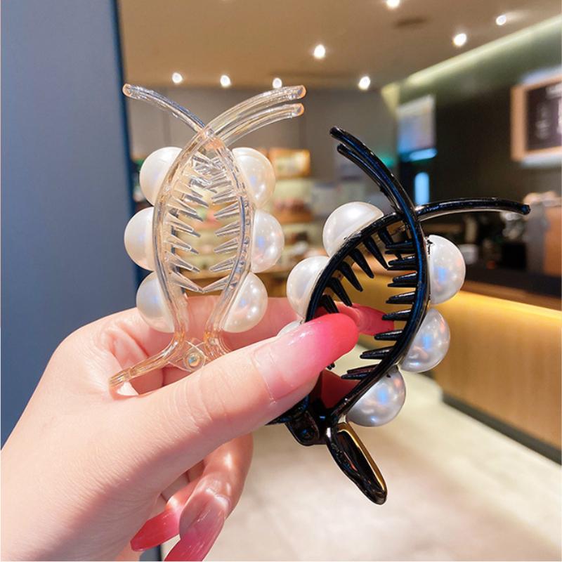 Kẹp Tóc Đính Ngọc Trai Xinh Xắn Theo Phong Cách Hàn Quốc