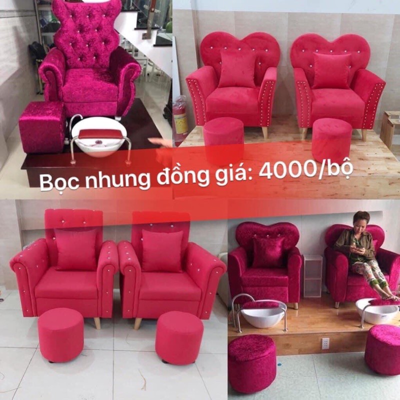 Combo ghế nails theo hình