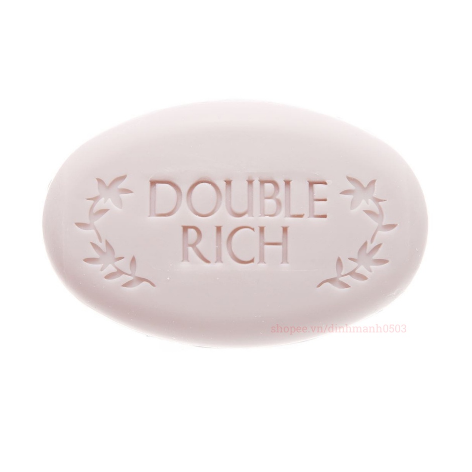 Xà Phòng Tắm Double Rich 90g Hương Hoa Hồng –Iris – Lily – Bánh Xà Bông Cục Thơm Chăm Sóc Da Hộp 90g Nhập Khẩu Hàn Quốc