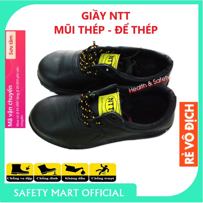 Giầy Mũi Thép Bảo Hộ Lao Động NTT Chính Hãng