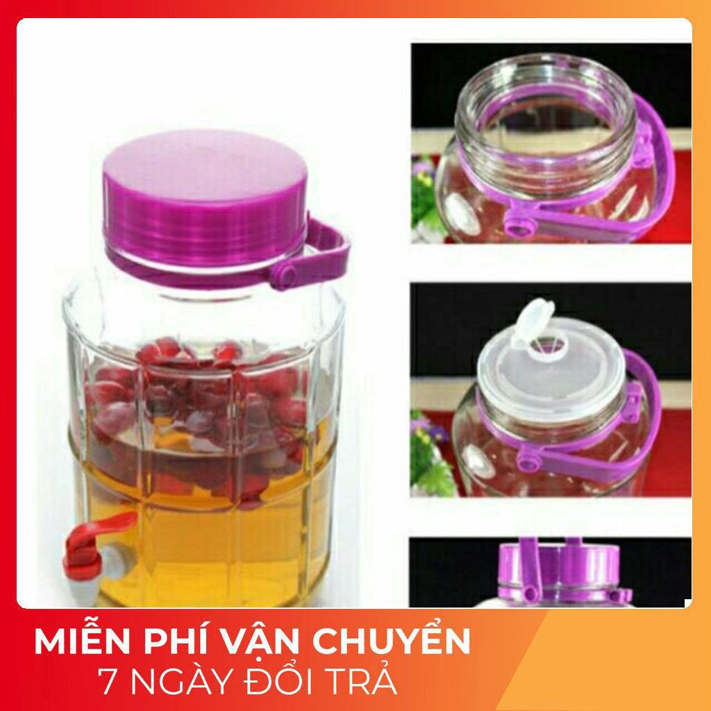 Bình thủy tinh ngâm rượu 3L 5L 8L 10L 20L 35L có quai sách