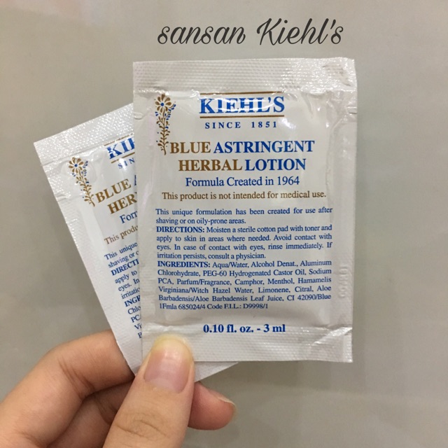 Toner mụn Kiehl's Blue Astringent Herbal Lotion sample | BigBuy360 - bigbuy360.vn
