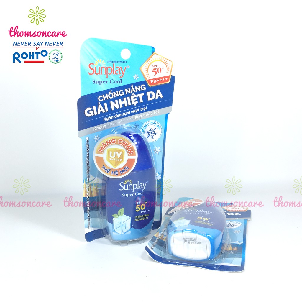 Kem chống nắng giải nhiệt cho da Sunplay Super Cool SPF 50+ Tuýp 30g, thêm bạc hà mát lạnh