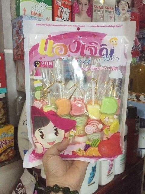 Kẹo dẻo xiên que Thái Lan gói 12 que