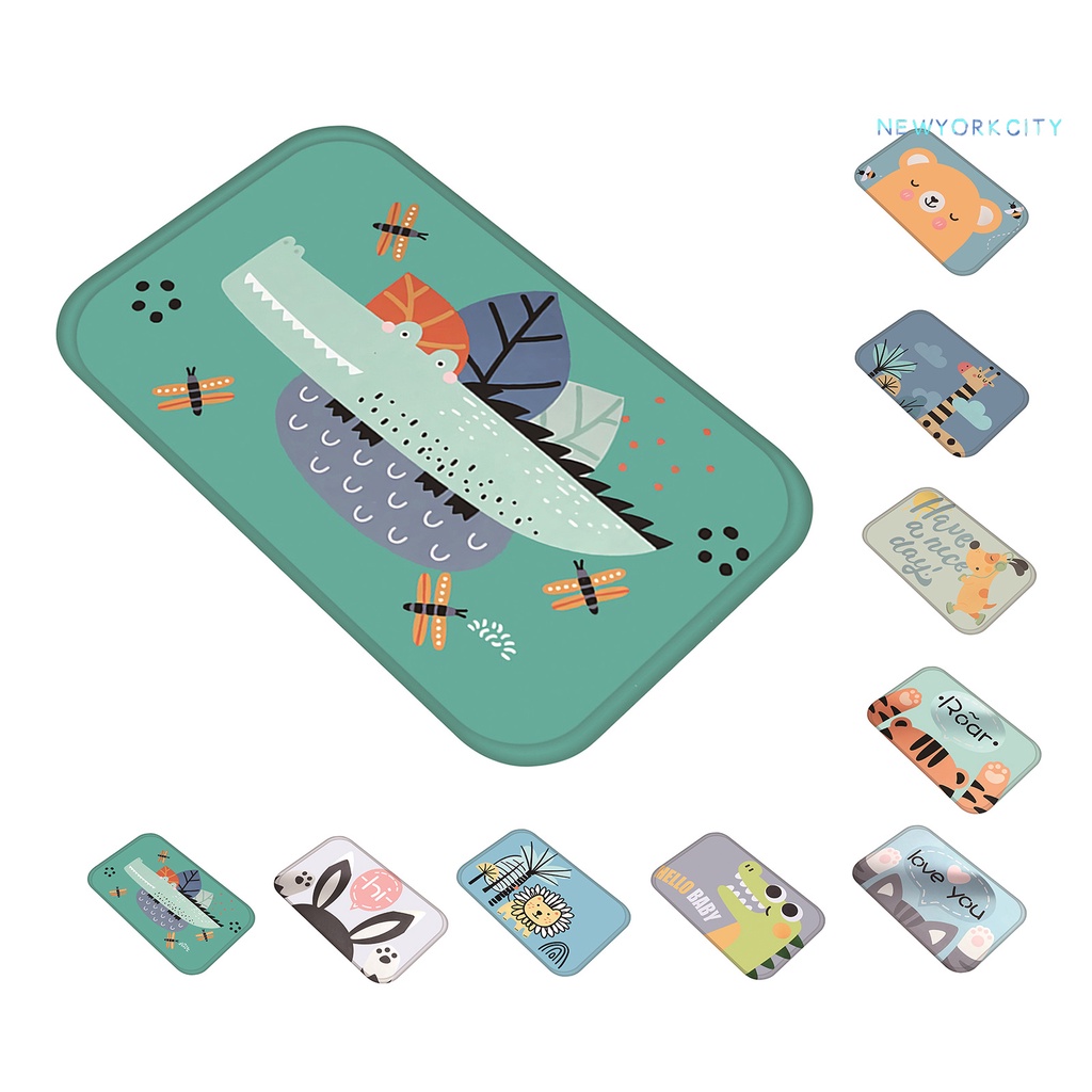 Thảm Lót Sàn Không Phai Màu Bằng Vải Flannel Mềm Mại Có Thể Giặt Sạch