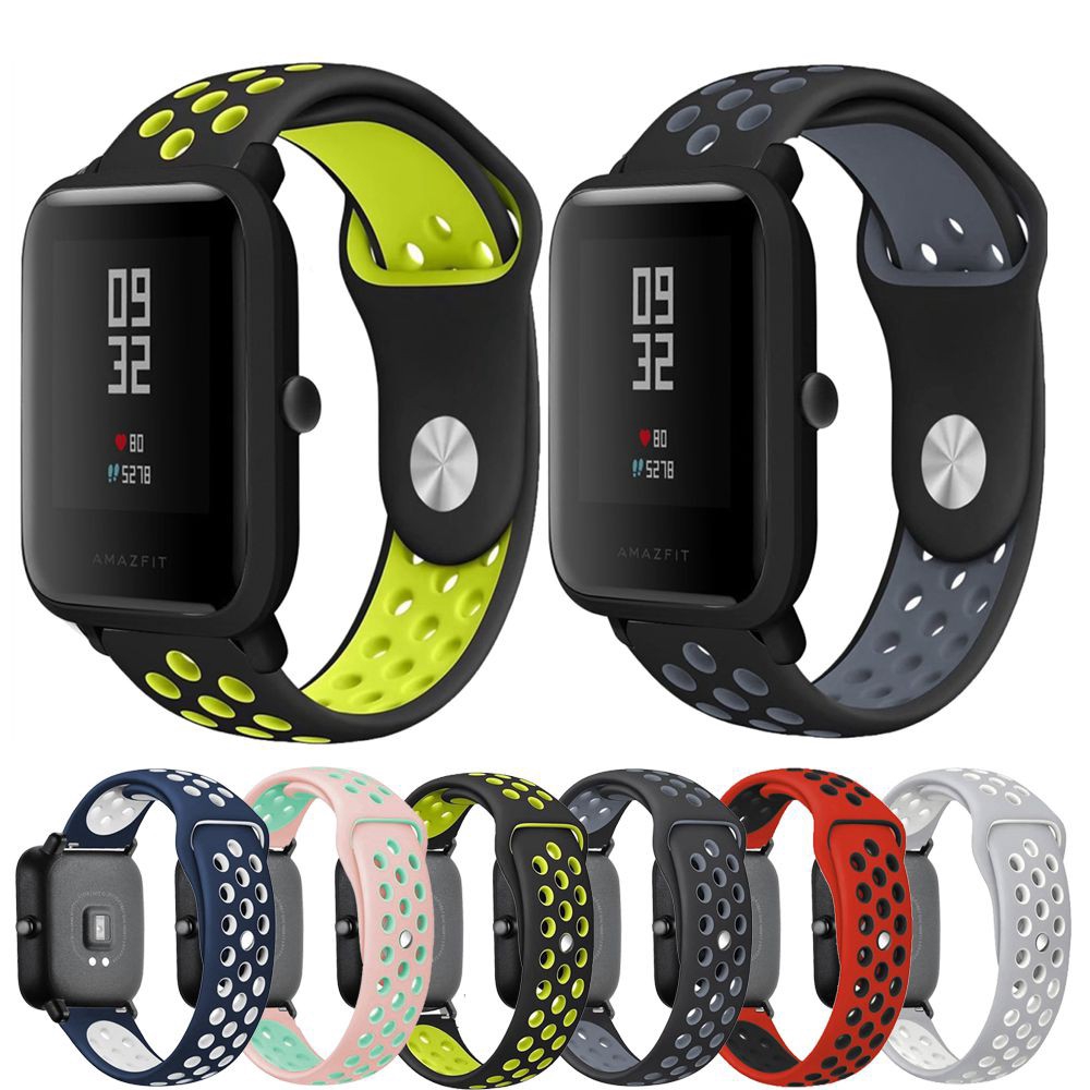 Dây Đeo Silicon Cho Đồng Hồ Thông Minh Xiaomi Huami Amazfit Bip Bit Lite Youth