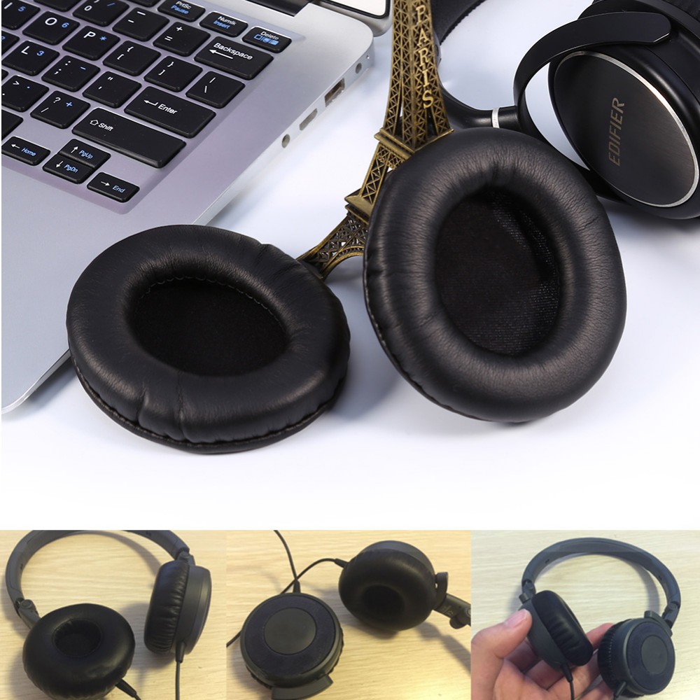 [1 Cặp] Đệm Mút Da Tai Nghe Tròn 80mm 8cm Headphones Chụp tai