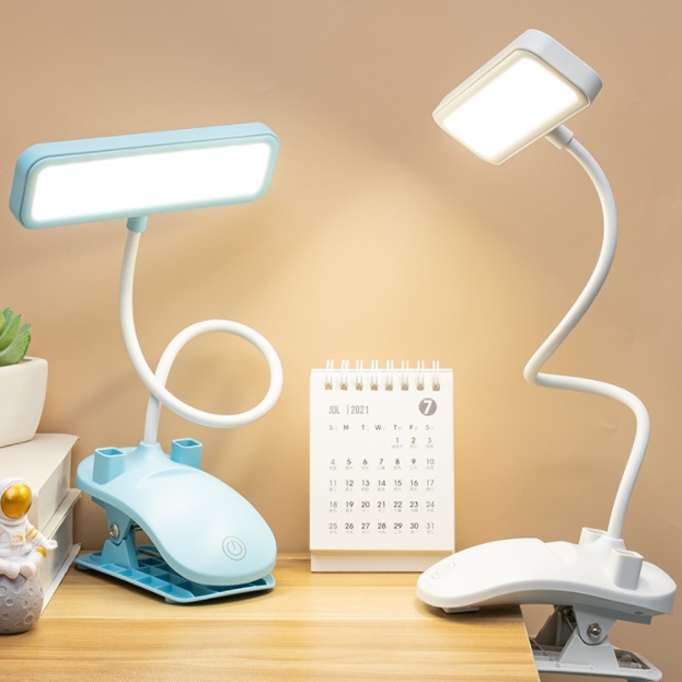 Đèn Để Bàn Có Dây USB Cảm Ứng Kèm Giá Đỡ 3 Màu Dùng Để Đọc Sách
