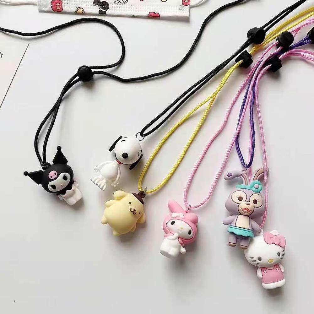 Qqmall Giá Đỡ Điện Thoại Nối Dài Đeo Khẩu Trang Chống Thất Lạc Di Động Dễ Thương Có Dây Đeo