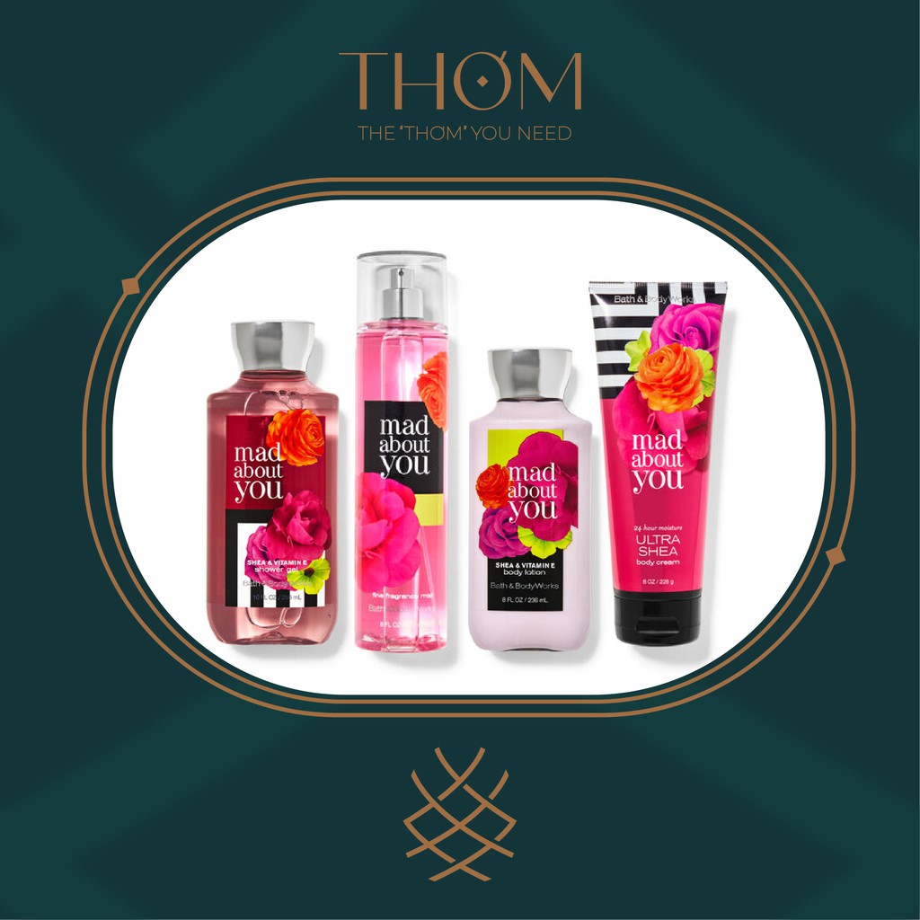 MAD ABOUT YOU | Sản Phẩm Tắm Dưỡng Xịt Thơm Toàn Thân Bath &amp; Body Works