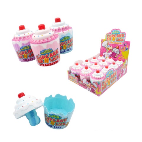 Kẹo Mút Chấm Bột Trái Cây Yumiy Cupcake Dip 'N Lick 40gr