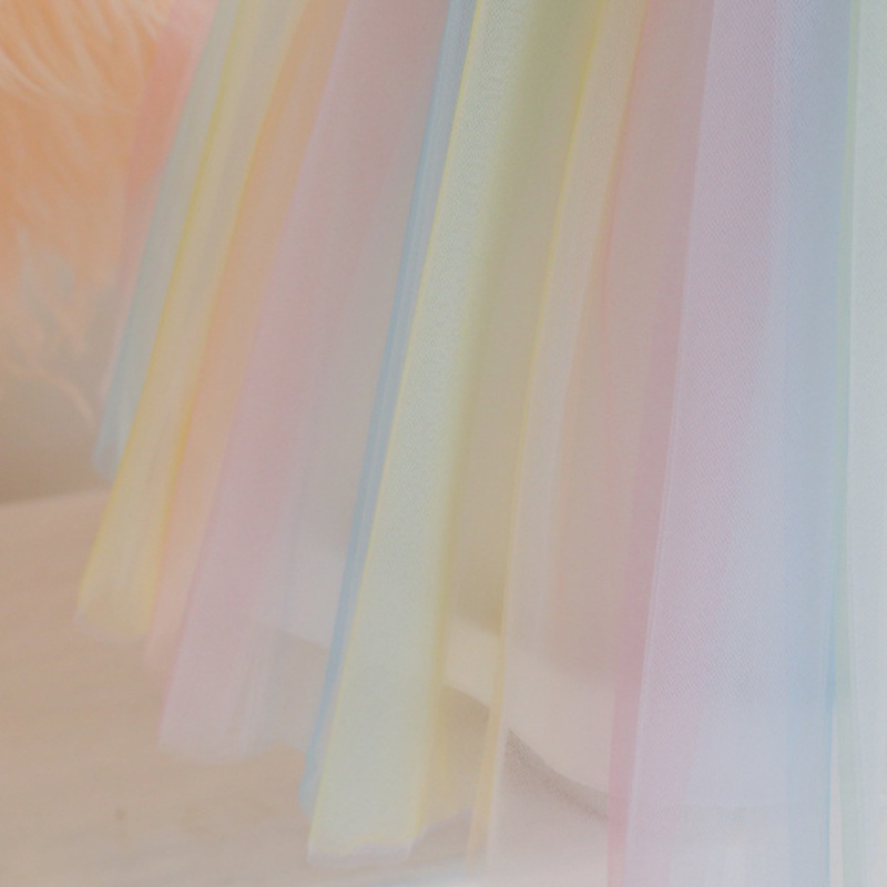 Đầm Xòe Tay Ngắn Phồng Đính Hạt / Hoa 3D Dành Cho Bé Gái Dự Tiệc Sinh Nhật