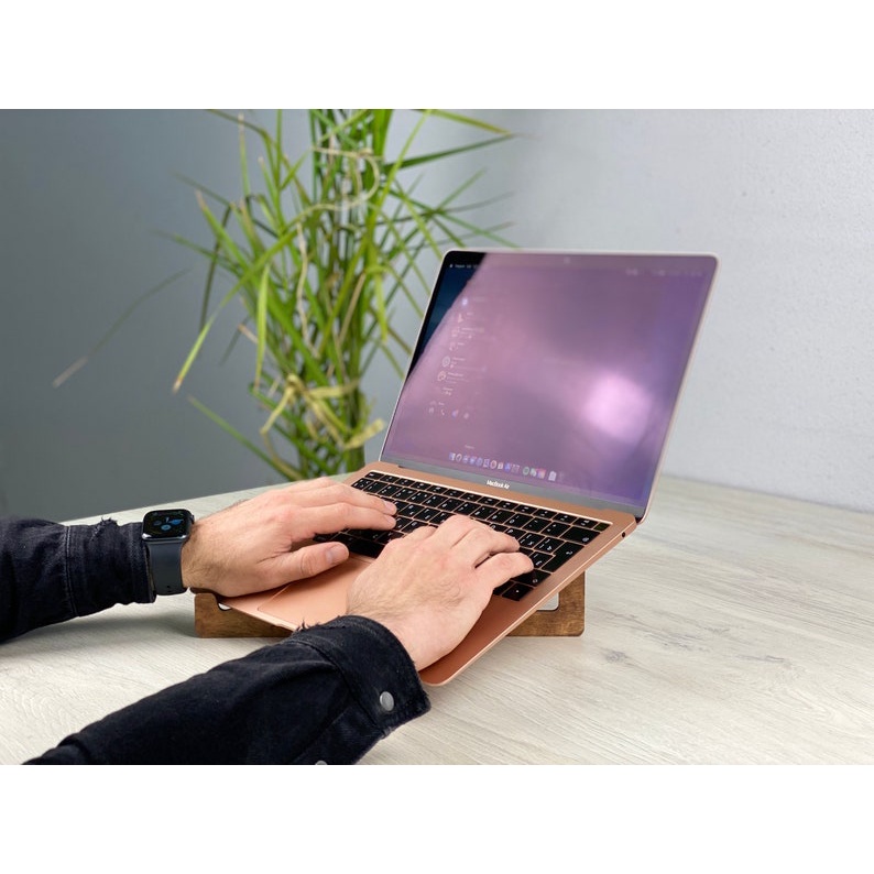 Giá Đỡ Laptop FASI.LASTA-010 | D27 x R30 x C6cm | Kệ đỡ Laptop Gỗ | Kệ Macbook | Giá Đỡ cho máy tính 13 - 15 inch