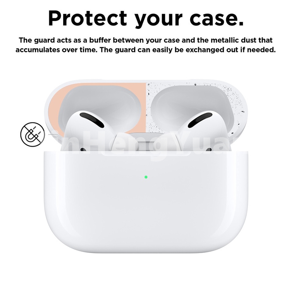 Airpods Pro Miếng dán chống bụi kim loại Apple AirPods 3 Miếng dán bên trong Bảo vệ Airpods3 Chống bụi Vỏ mỏng vừa vặn Phim bảo vệ