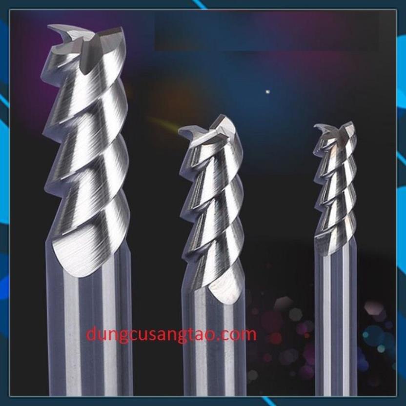 Dao Alu 3 ME xoắn 55 độ phay cắt nhôm đồng 3 me xoắn cao cấp