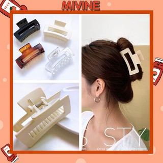 Kẹp tóc càng cua Mivine hot trend nhiều màu cực xinh KT14