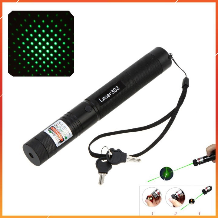 Đèn Pin Laser 303 nhiều chùm sáng