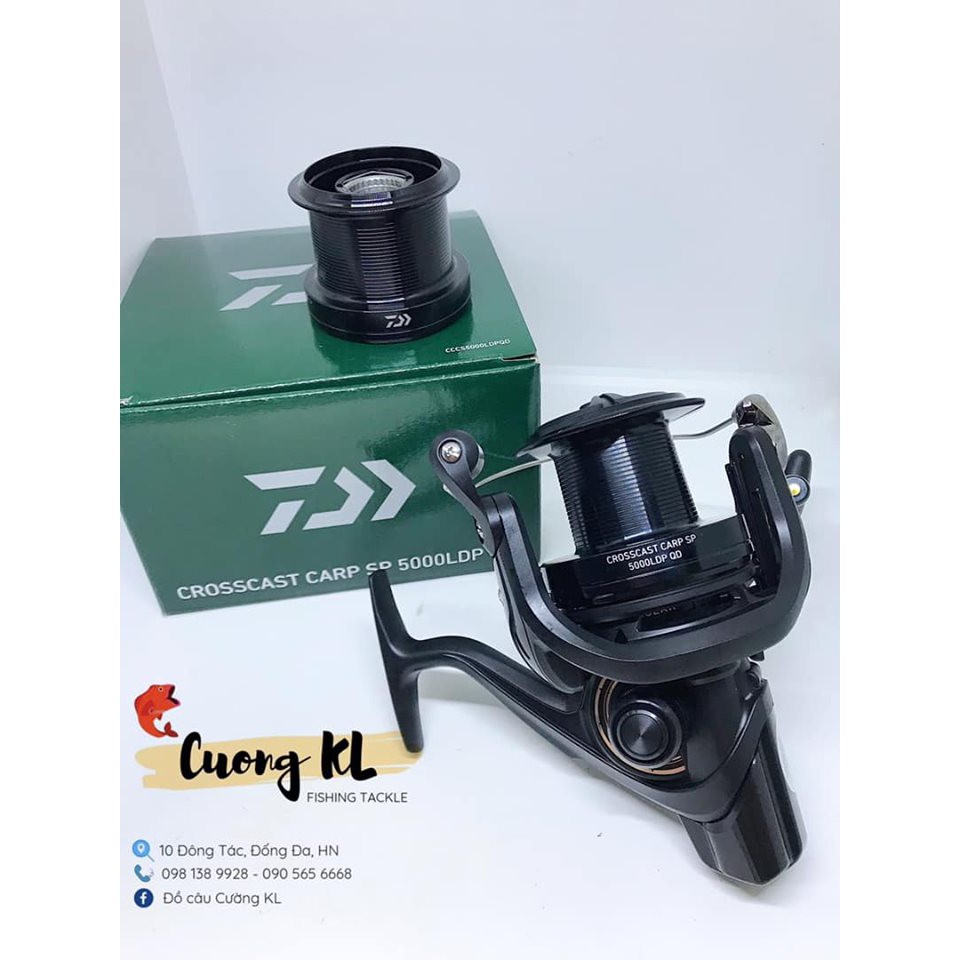 Máy câu cá Daiwa Crosscast CARP SP 5000 LDP QD (2 LÔ)