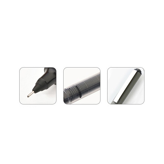 12 Bút Gel Nước GALAXY 0.5 mm đầu kim nhỏ cao cấp