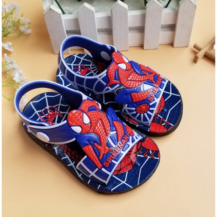 Dép cho bé trai, sandal bé trai Spiernan siêu nhân nhện + Tặng vớ bé trai