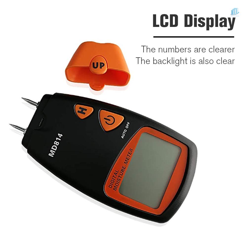 Máy Đo Độ Ẩm Gỗ MD814 Màn Hình LCD Kỹ Thuật Số Chuyên Dụng