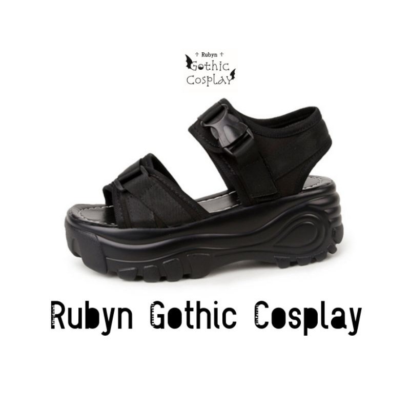 [Sẵn] 🔥 Giày Sandal đế cao 5,5cm, sandal cá tính ( Size 35 - 40 ) (Tài khoản Shopee duy nhất: gothic.cosplay ) -h91