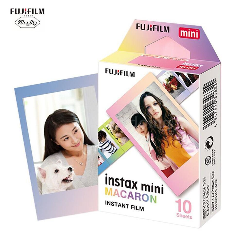 Bộ 10 film rửa ảnh màu MACAROON Fujifilm Instax