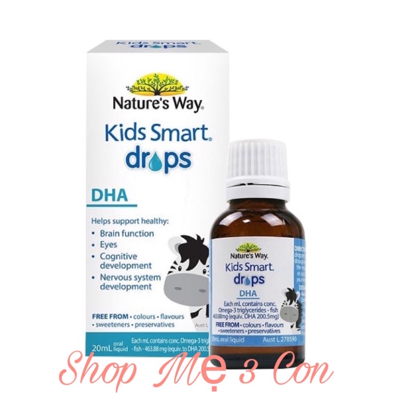 DHA Nature’s Way Kids Smart dạng giọt Drops 20ml