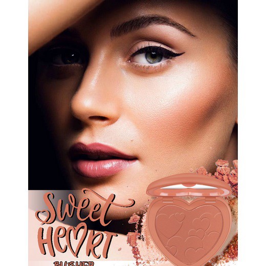 Phấn má trái tim Kiss Beauty blushing, sweet heart hàng chính hãng nội địa | BigBuy360 - bigbuy360.vn