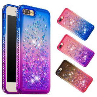 Ốp điện thoại kim tuyến nước phối màu thời trang cho iPhone 5/5S/SE/6/6S/6 Plus/6S Plus/7/7 Plus/8/8 Plus