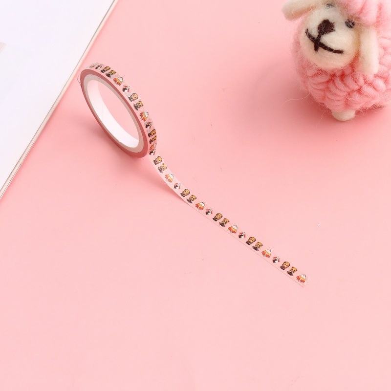 Cuộn Băng Keo 0.5cm Họa Tiết Hoạt Hình Demon Slayer Nhiều Màu Sắc DIY Kích Thước 0.5cm