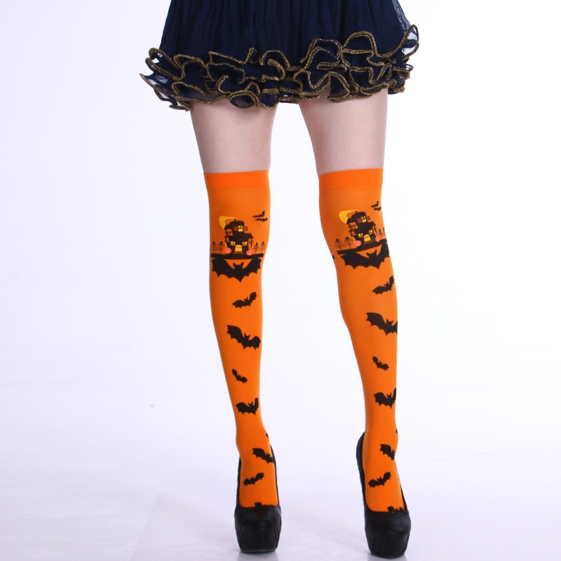 Vớ Dài Qua Gối Hóa Trang Halloween Phong Cách Nhật Bản Cho Nữ