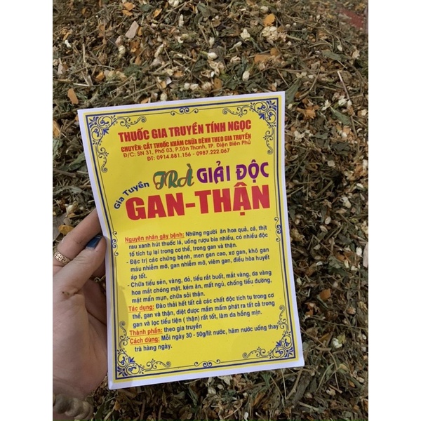 Trà thải độc gan thận gia truyền