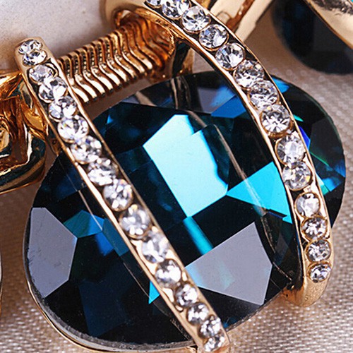 Vòng cổ bản to mặt đá thời trang cho nữ