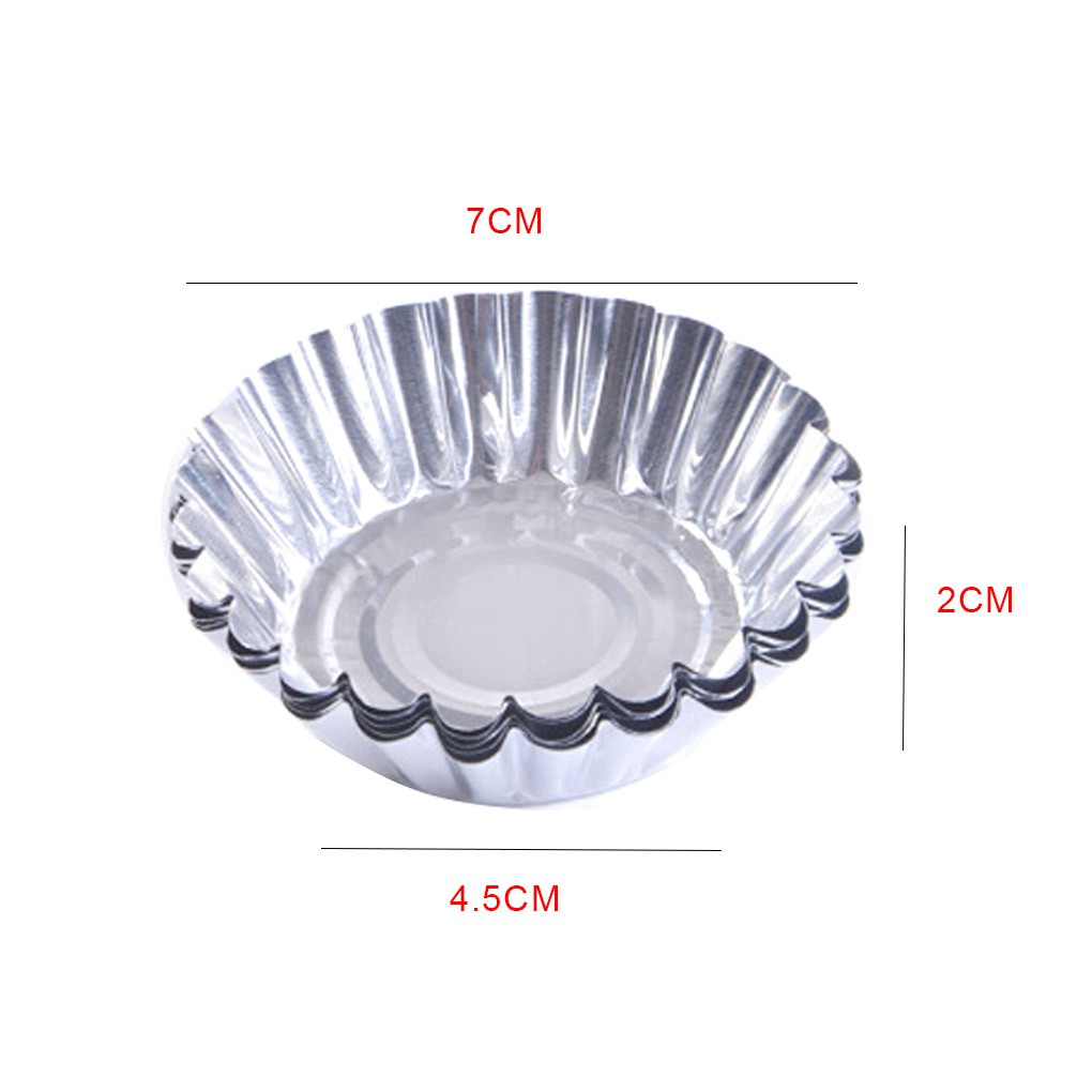 Set 50 Cốc Giấy Bạc Nướng Bánh Trứng Chống Dính Chịu Nhiệt Tốt Tiện Dụng