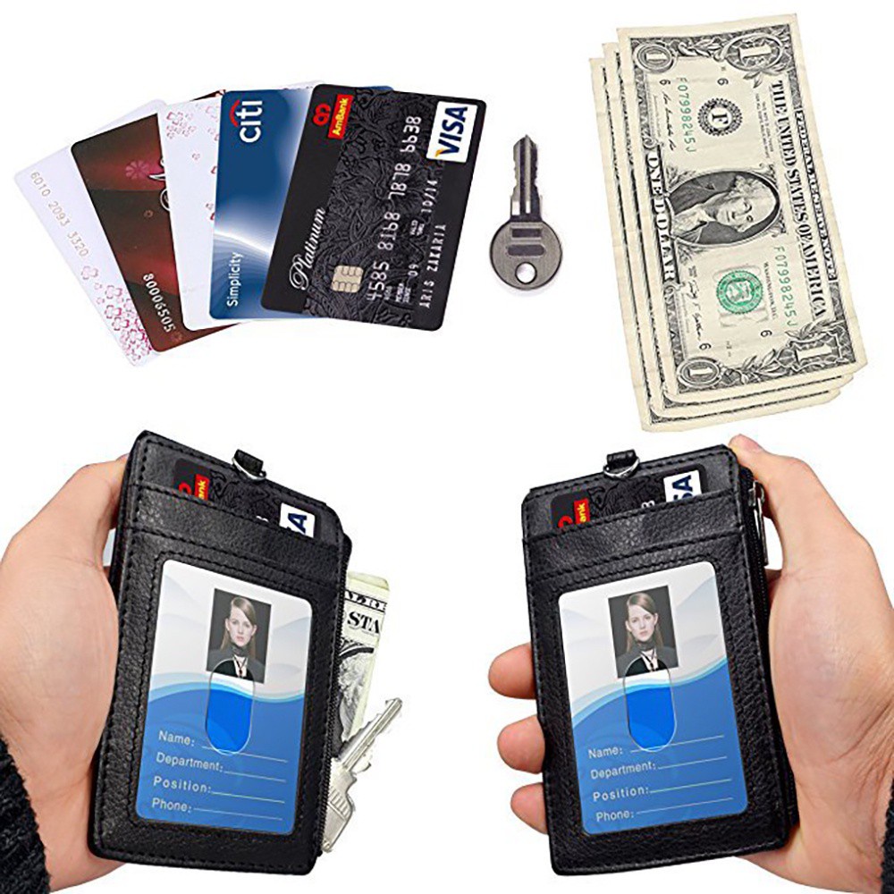 Bao đựng thẻ Id chống trộm chống nước đa năng có dây đeo cổ tiện lợi