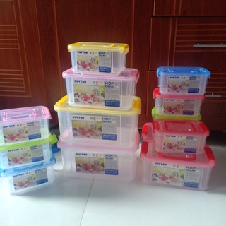 Combo 3  hộp quai Handle Box 1500ml,3700ml,7200ml