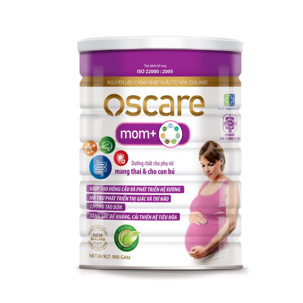 Sữa Oscare Mom + - sữa cho bà bầu giúp bổ sung vitamin và khoáng chất dành riêng cho phụ nữ có thai và cho con bú