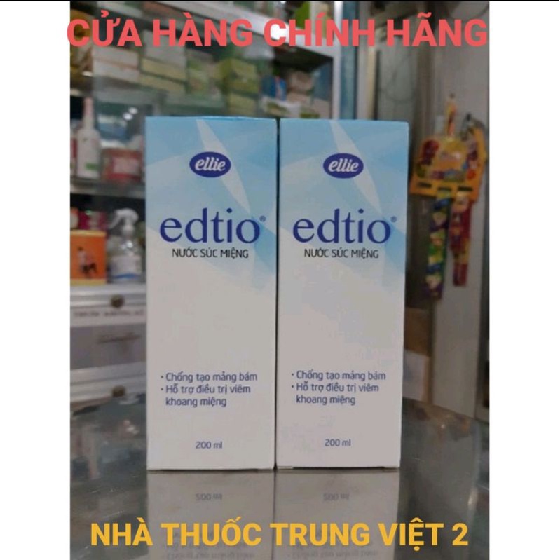 EDTIO nước súc miệng 200ml sử dụng tại Bv Chợ Rẫy Giao liên quận từ 1 thùng