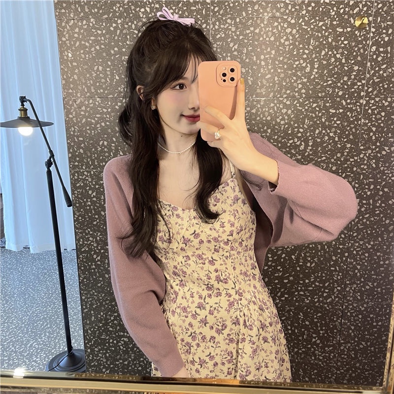 Đầm Hai Dây Dáng Chữ A Họa Tiết Hoa Thời Trang Mới 2022 Cho Nữ JL-LYQ-27