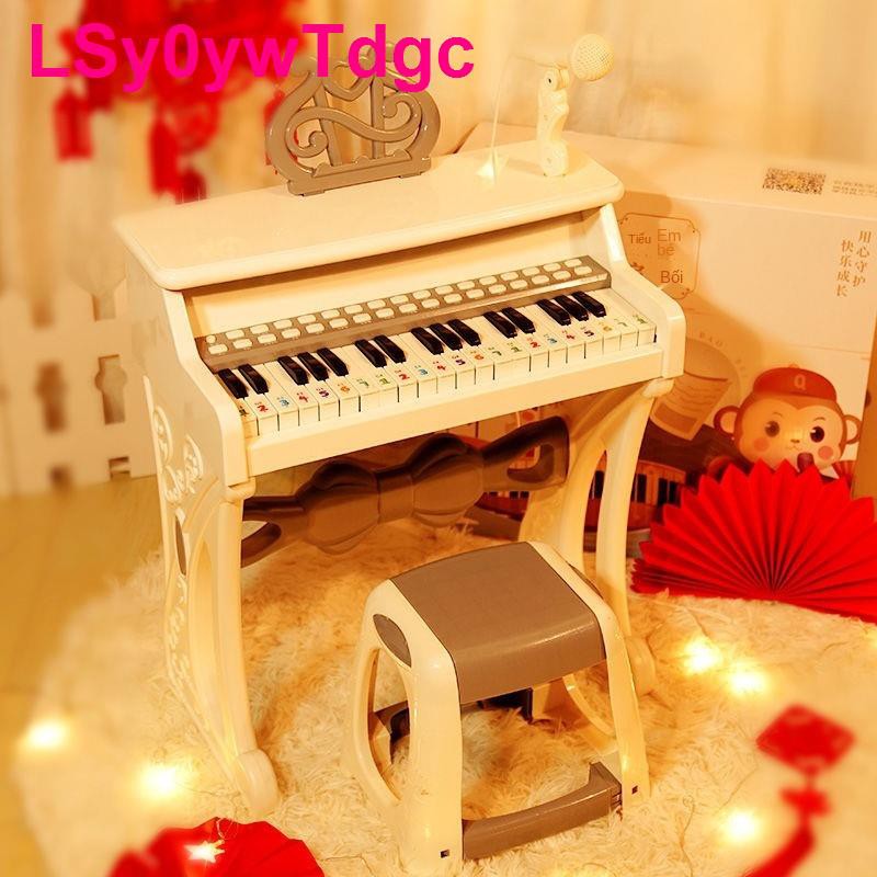 Đồ chơi đàn piano nhỏ dành cho trẻ em có micro, giả phím, bàn phím điện tử, bé gái 3-5 tuổi, quà tặng sinh nhậ